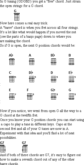 g position chords